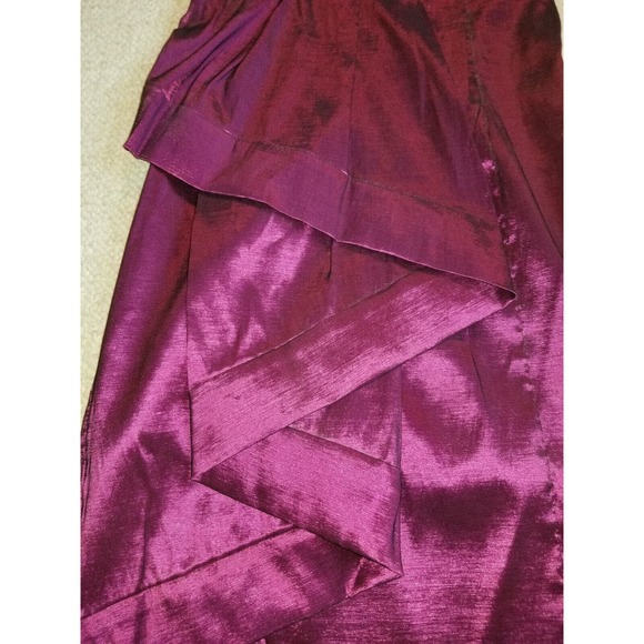 NWOT Womens Dress-THEA DORA-purple stretch w/boning strapless-8 - Picture 3 of 6